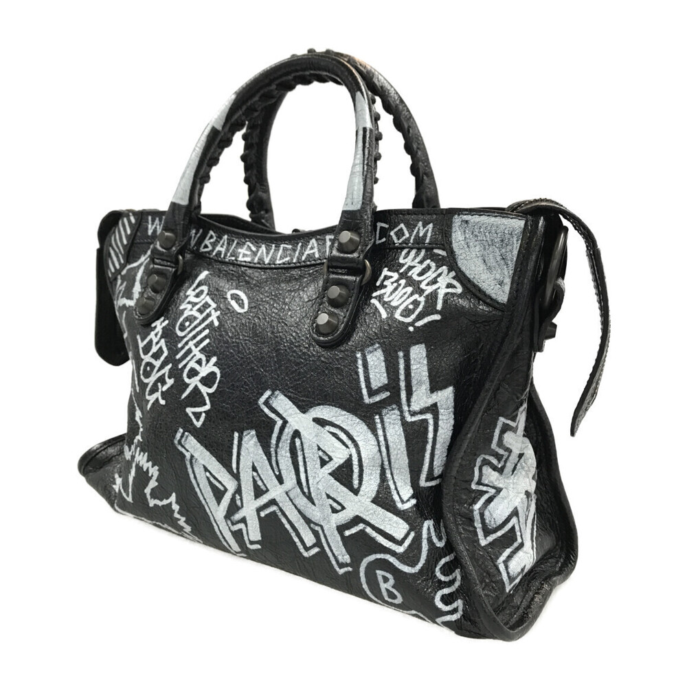 Balenciaga Classic City Graffiti lambskin shoulder bag - Picture 2 of 6
